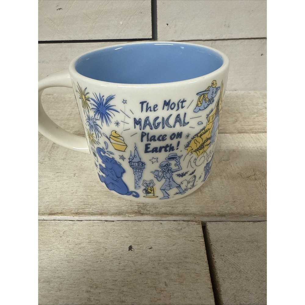 Starbucks Been There Series 14oz Coffee Mug Pin Drop Disney Magic Kingdom 2019 - Picture 4 of 6